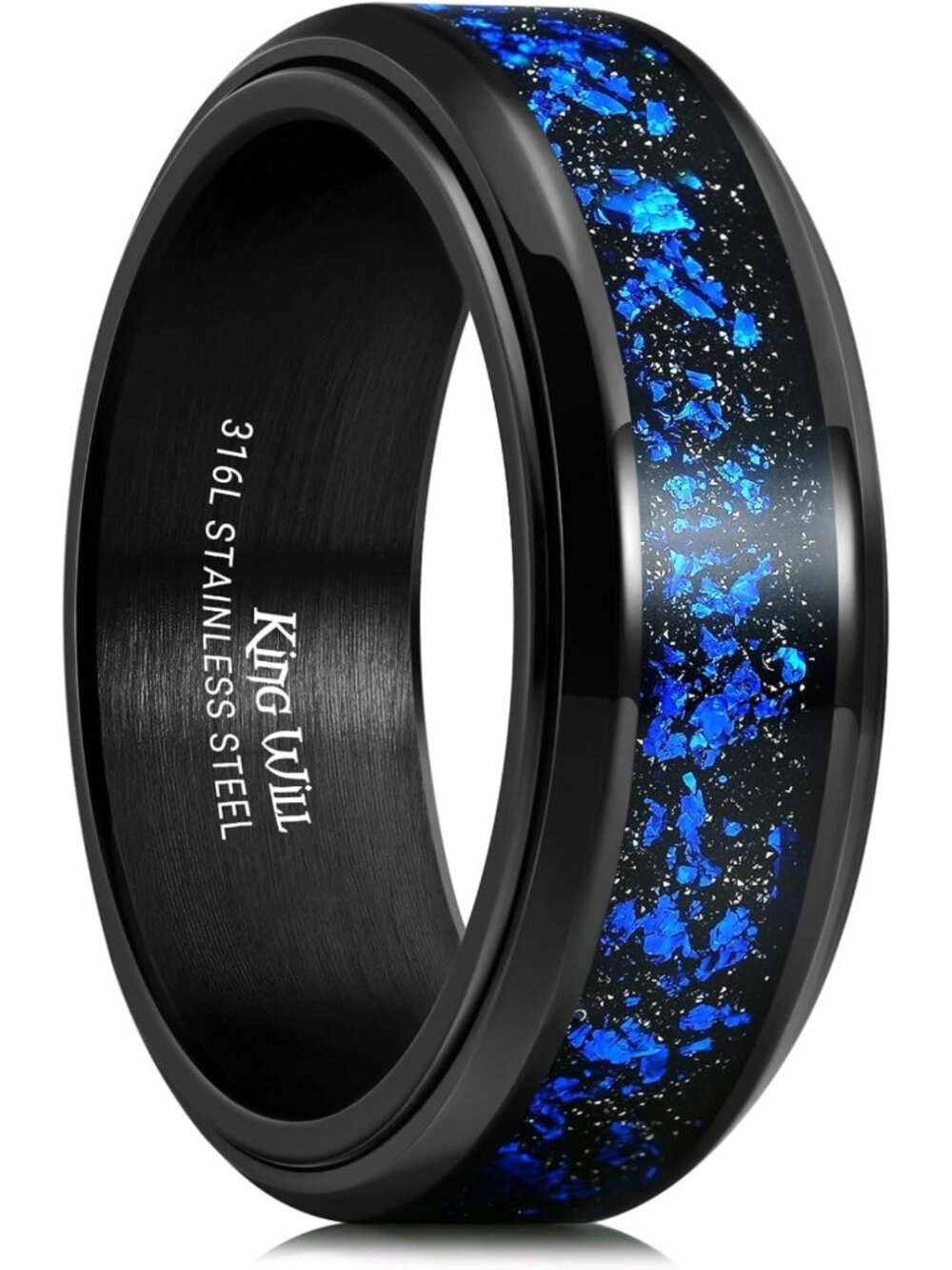 8mm Stainless Steel Spinner Ring for Men & Women - Fidget Ring, Dragon & Celtic